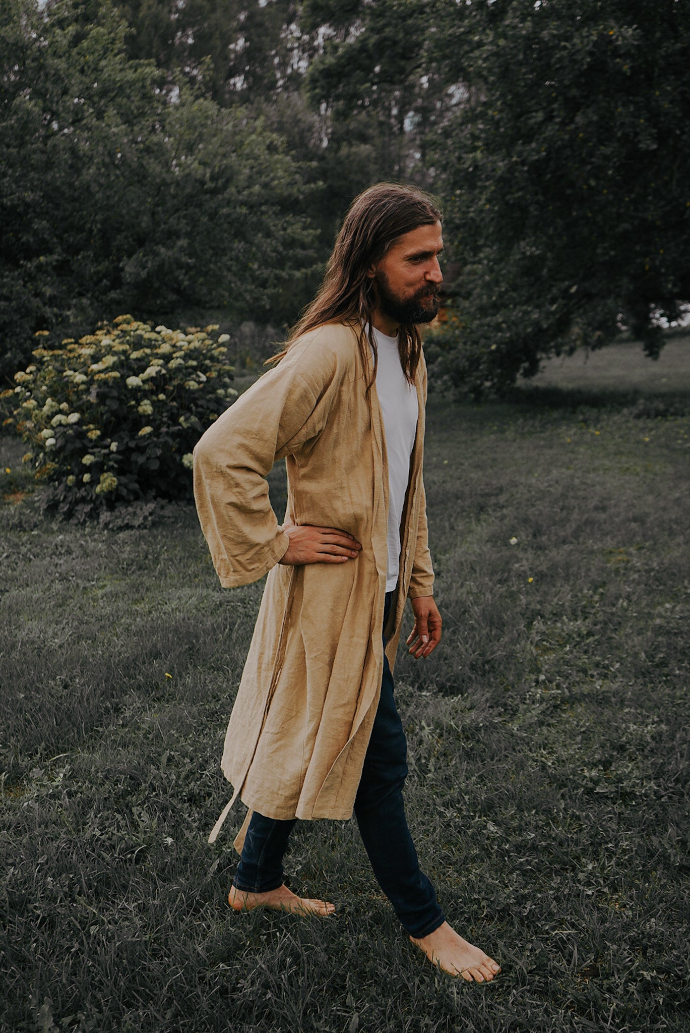 Nettle robe ZELTA Vīru