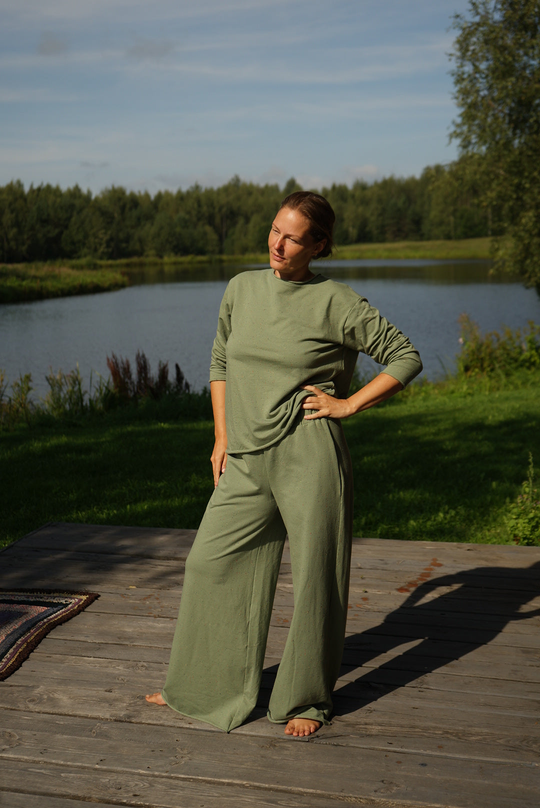 Moss Green Triple Set