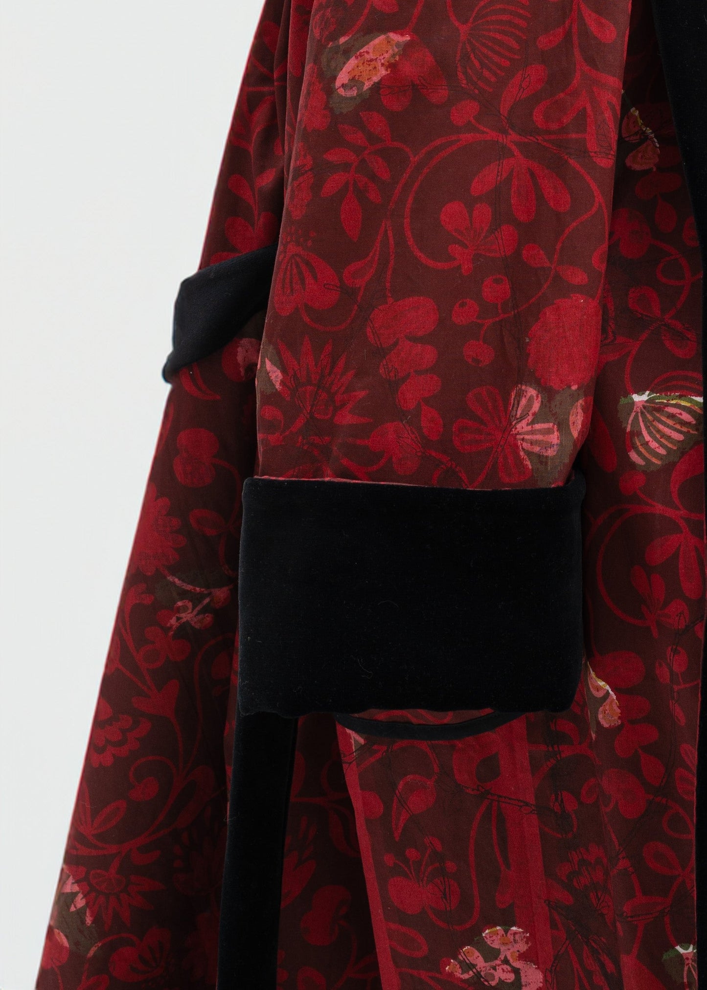 Red & velvet coat