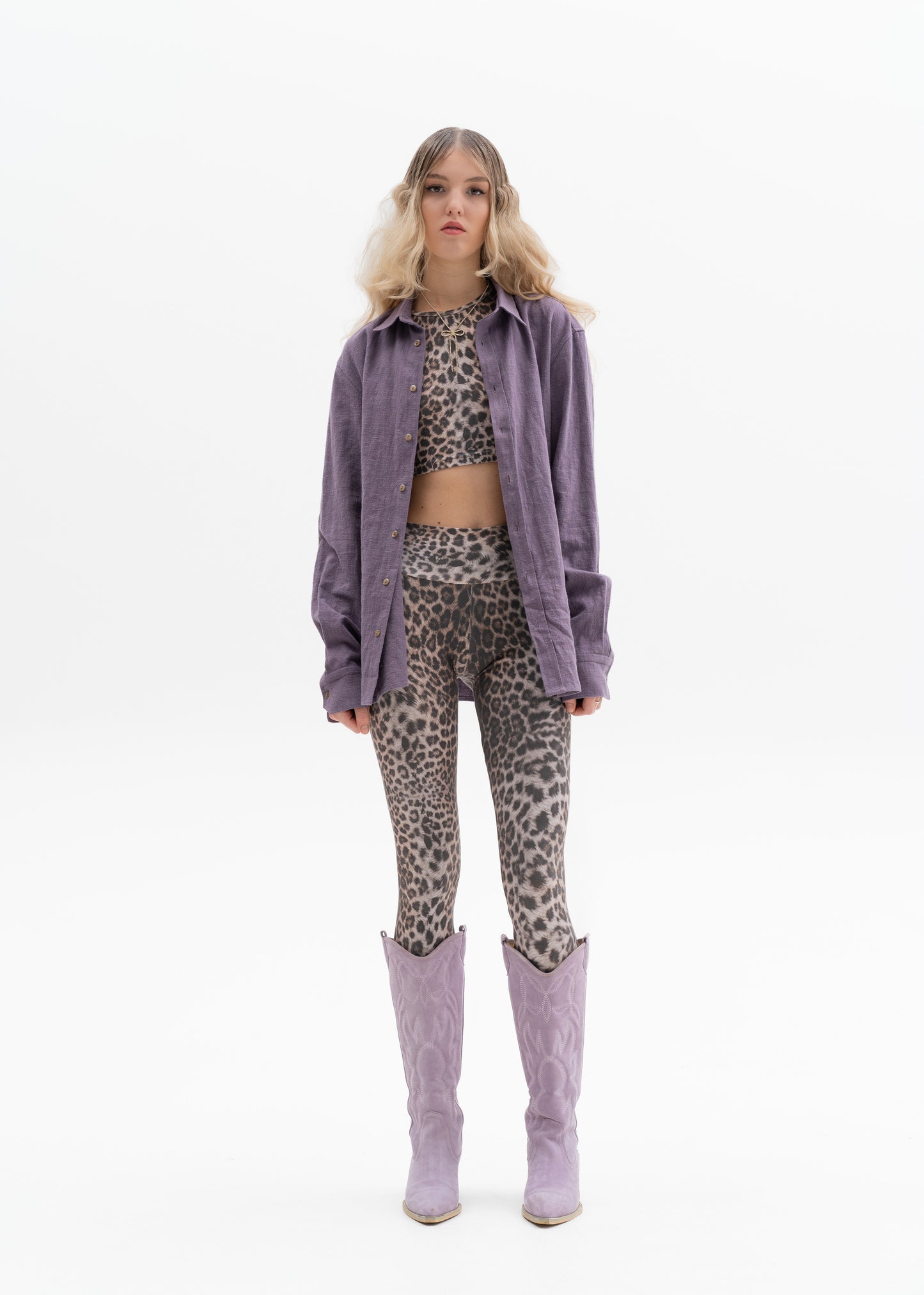 Nettle aubergine shirt