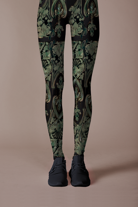 green ceremonial leggings