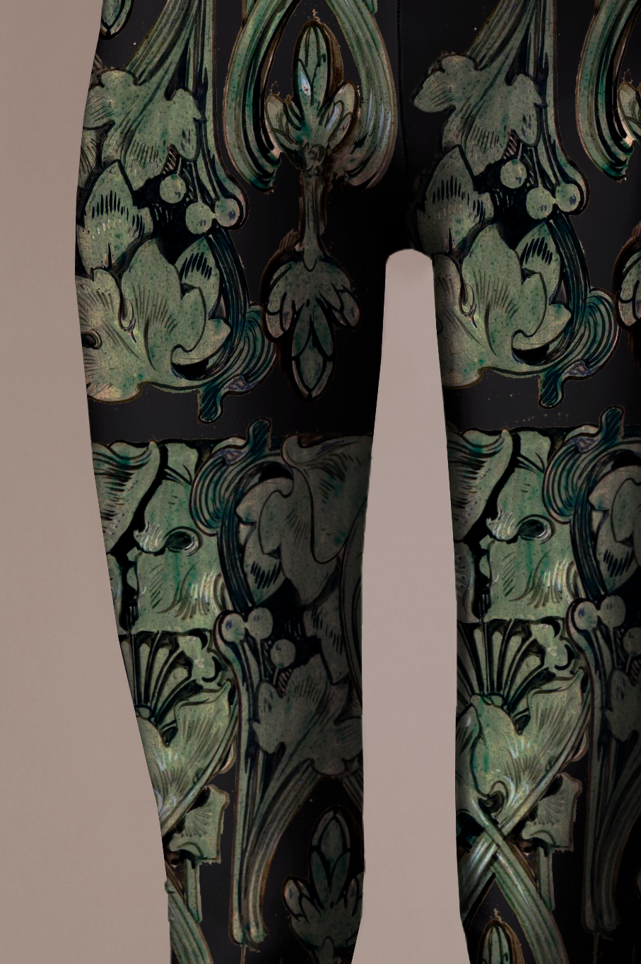 green ceremonial leggings