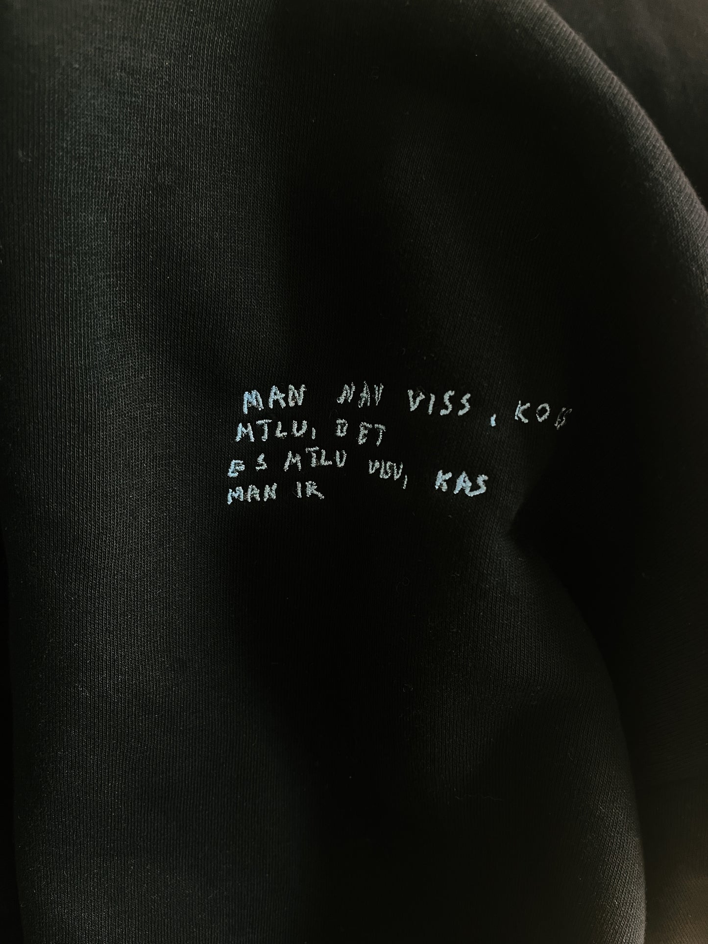 Black hoodie