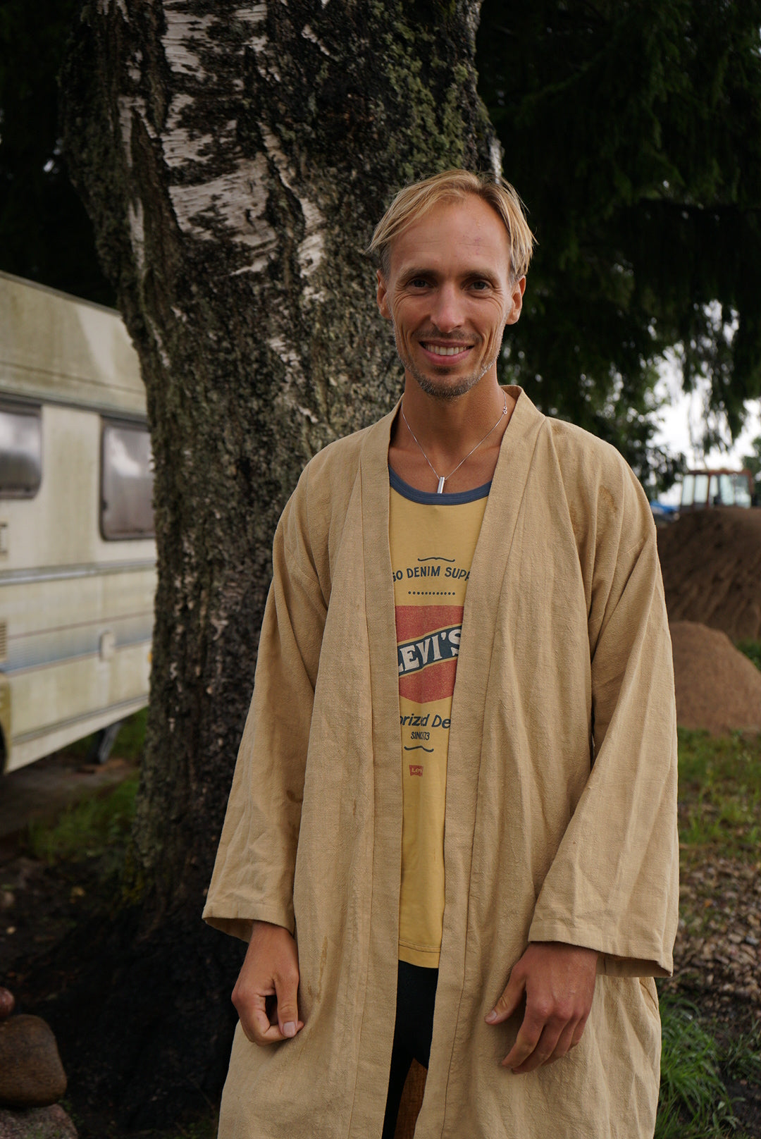 Nettle robe ZELTA Vīru