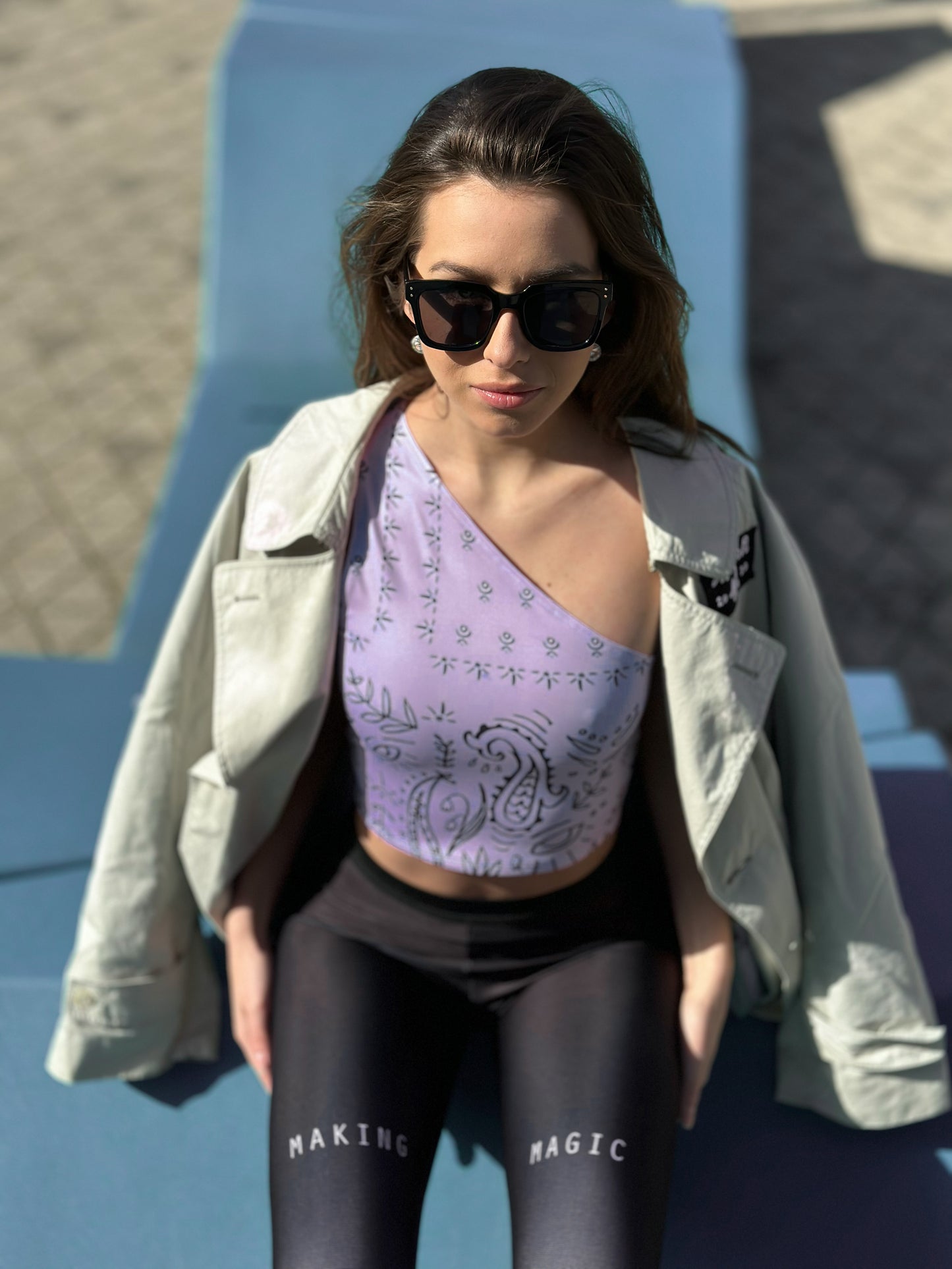 Lavender Paisley top