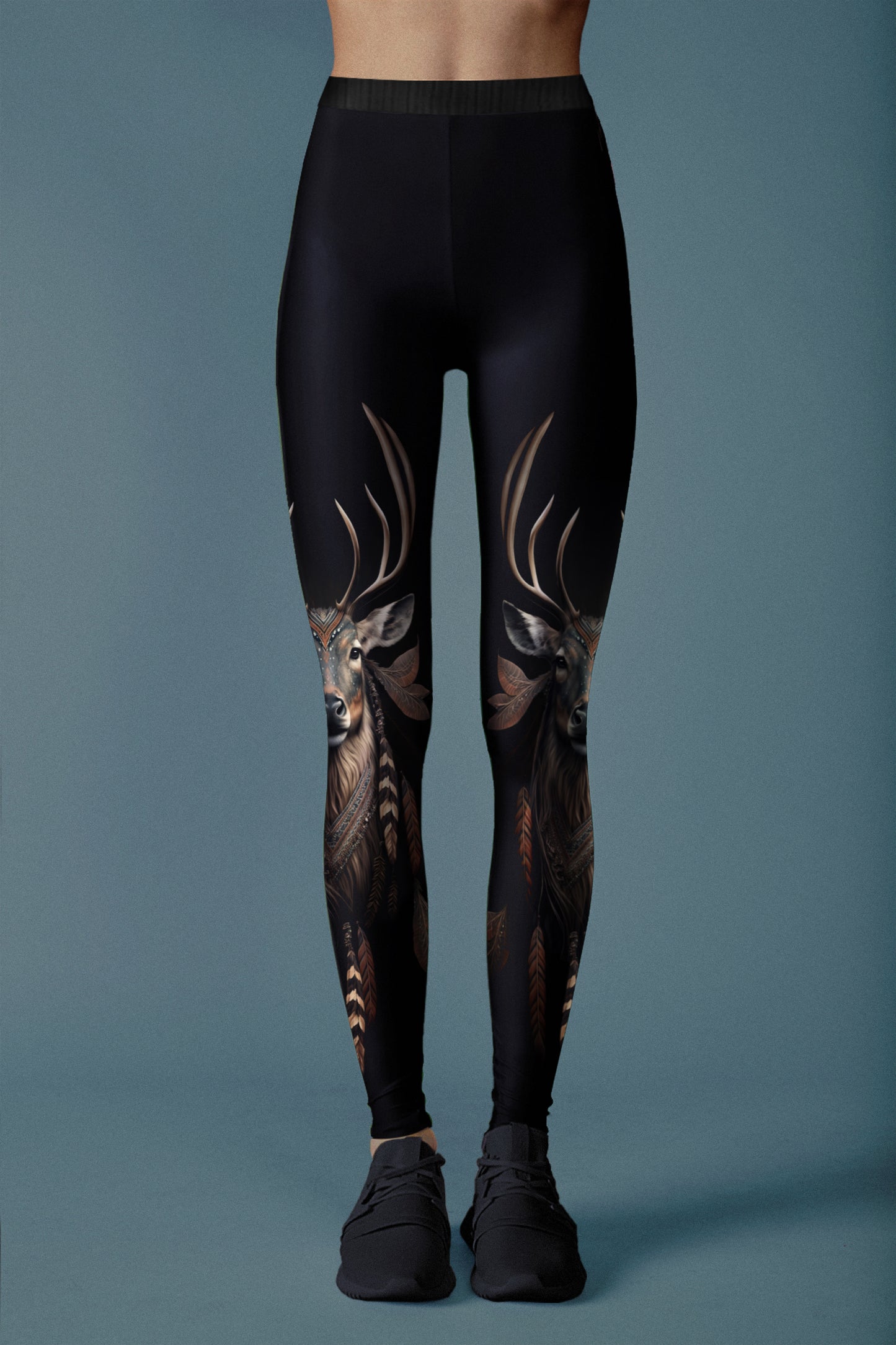 Deer tribal leggings