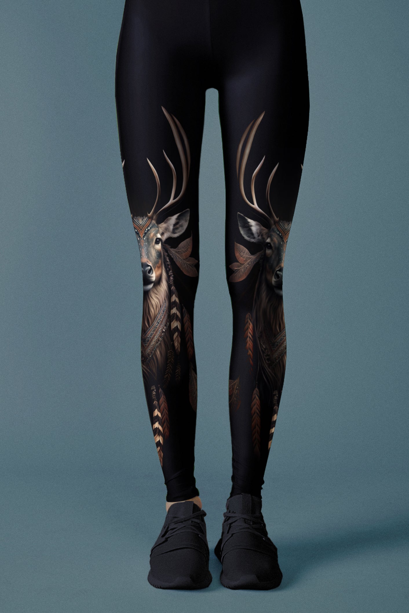 Deer tribal leggings