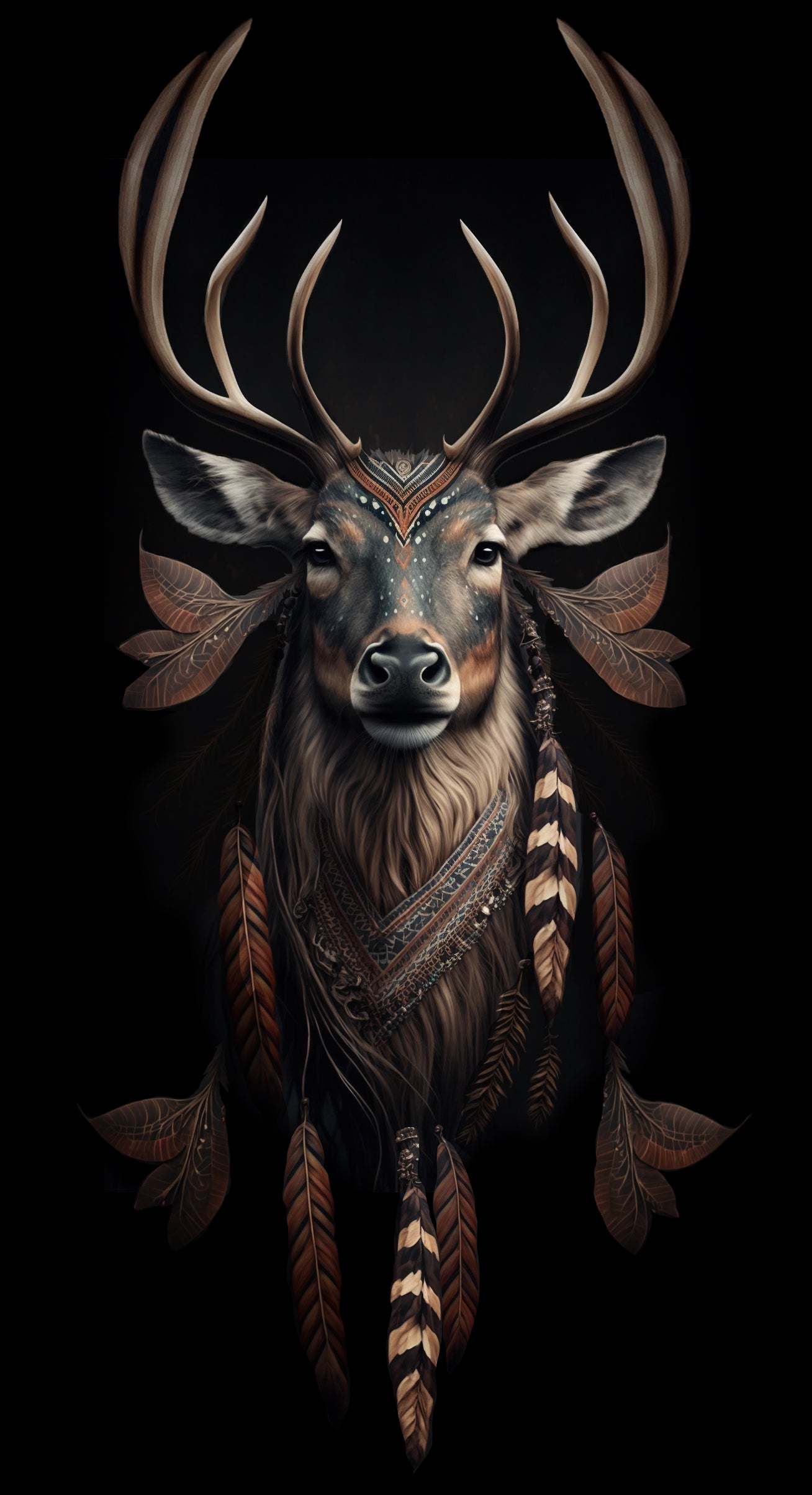 Deer tribal leggings