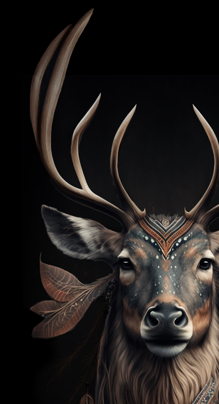 Deer tribal leggings