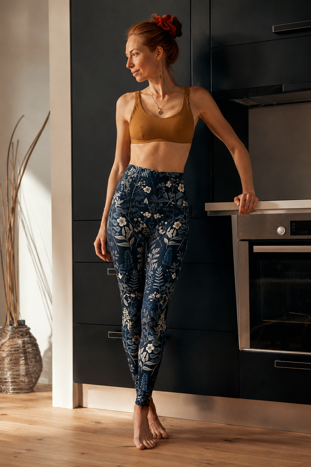 Gentle flower duvet leggings