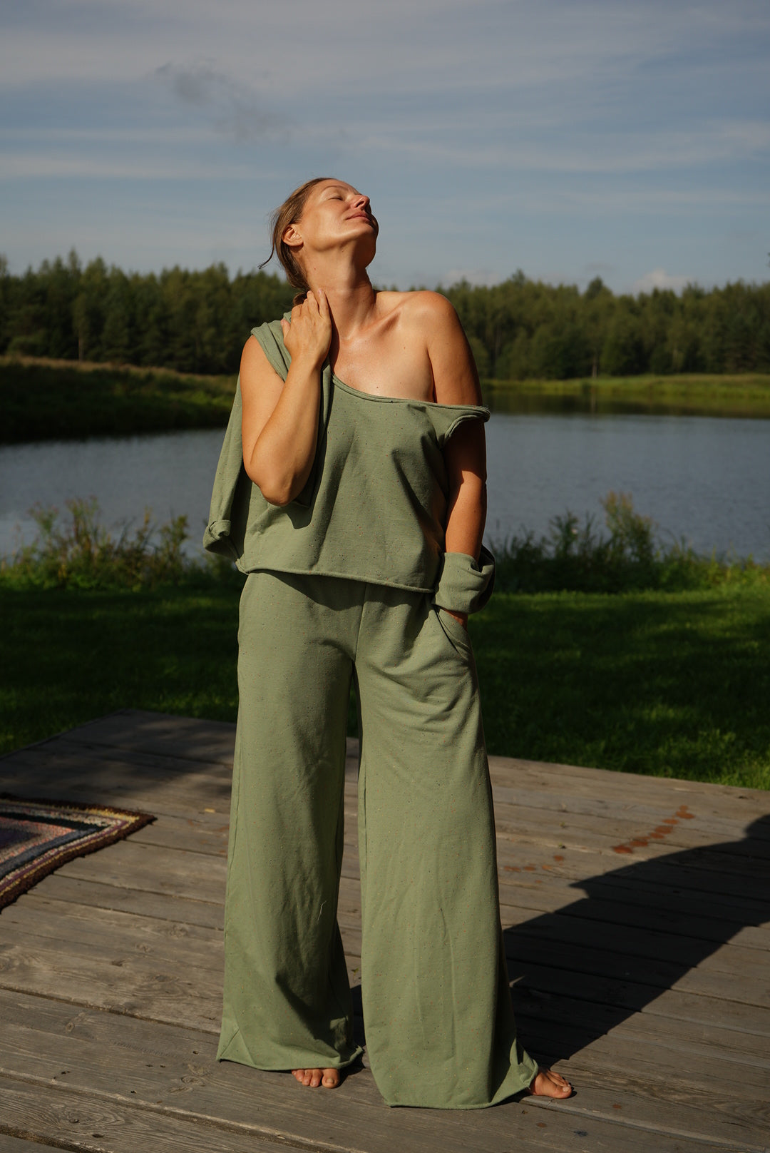 Moss Green Triple Set