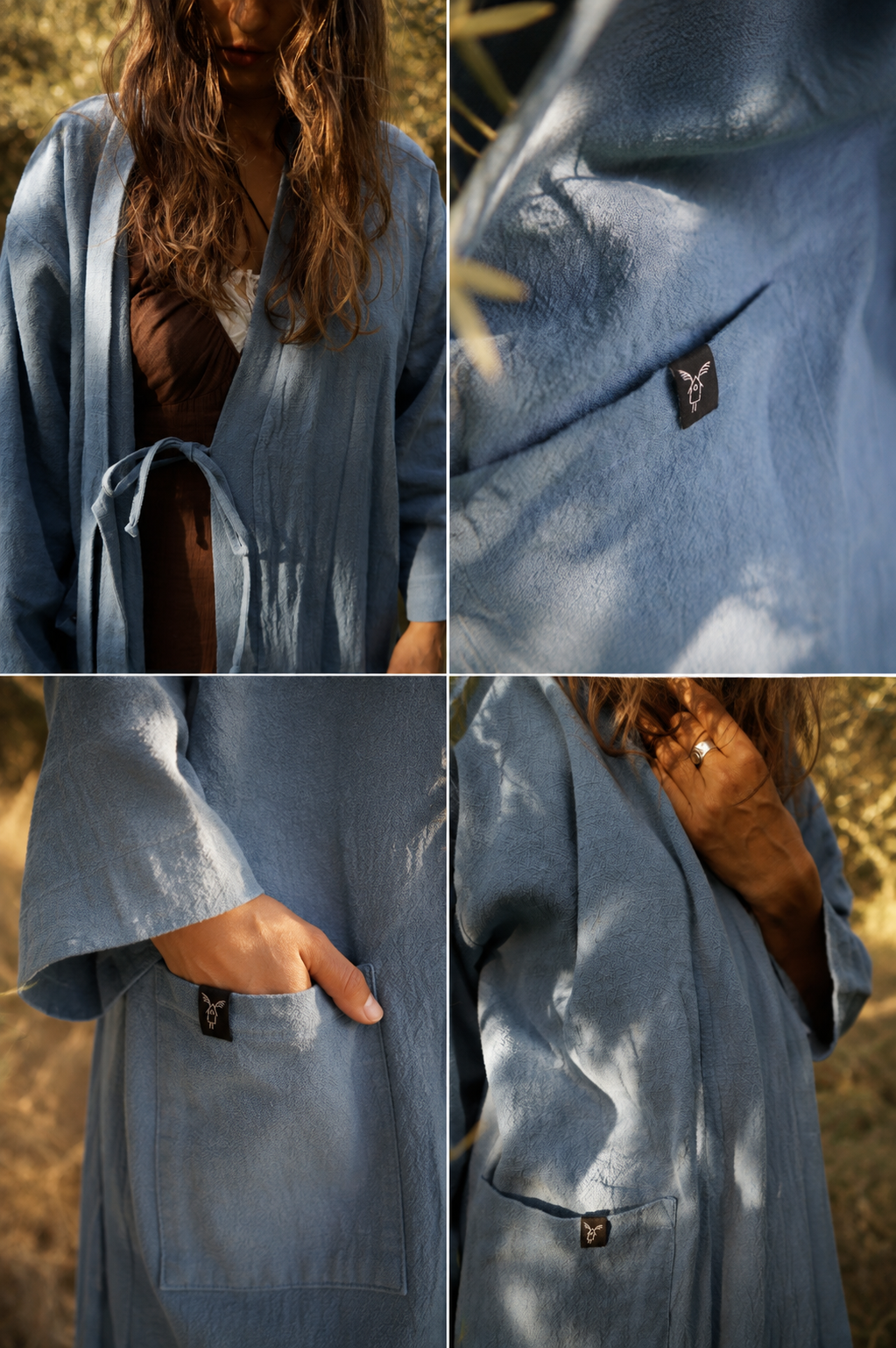 Nettle robe BlueBliss